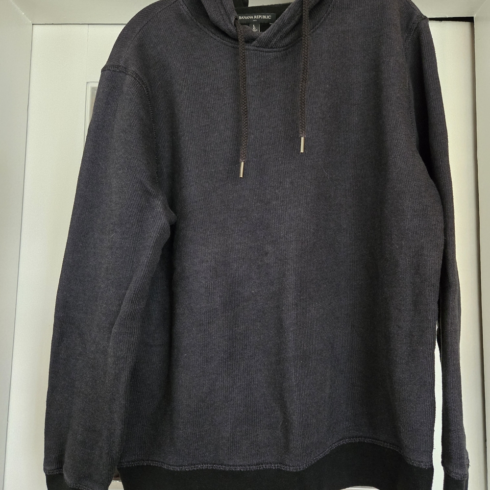 Banana Republic Charcoal Hoodie Sweater
